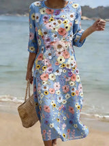 Isla | Blue Meadow Floral Dress