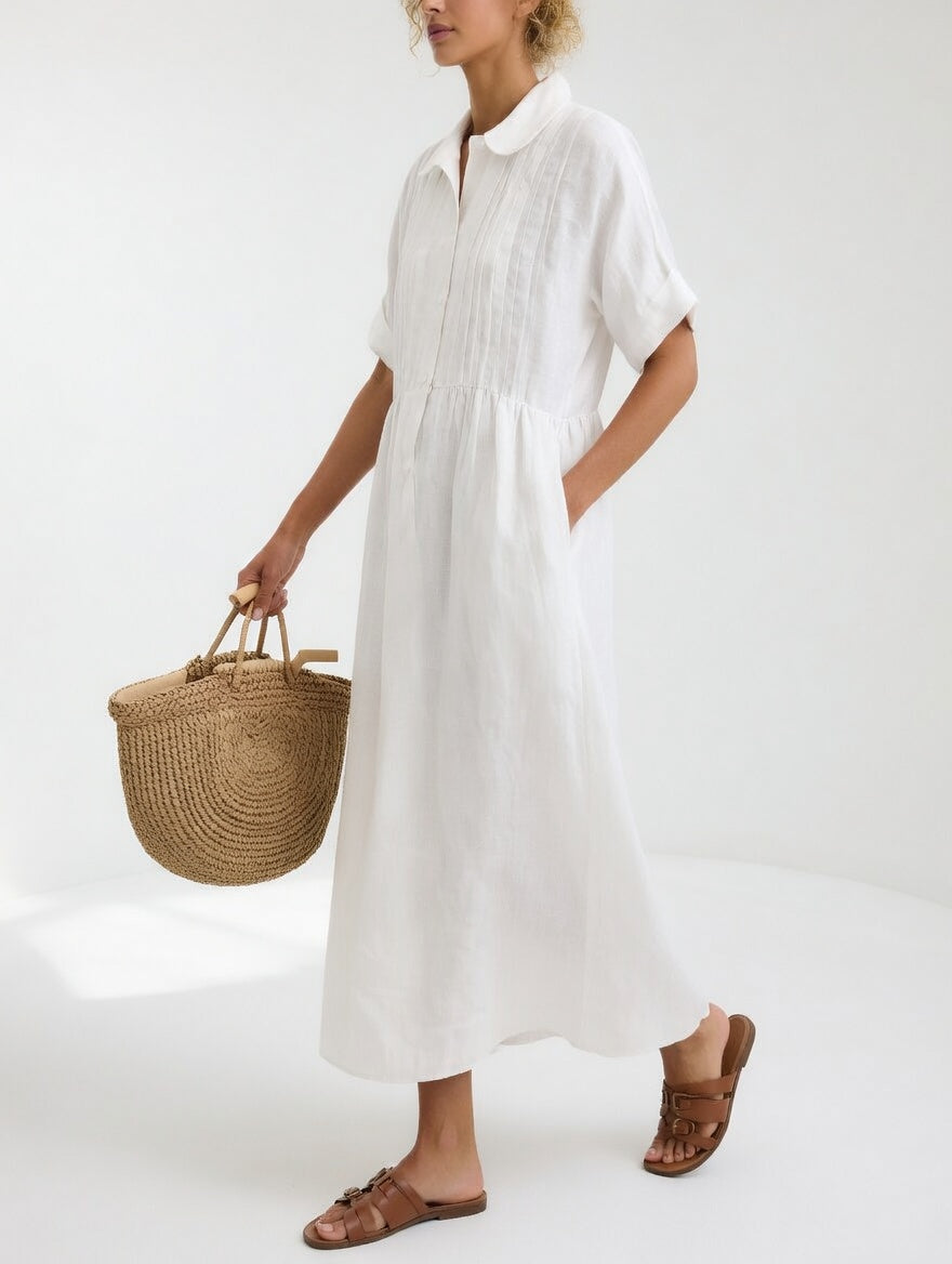 Lysandra | Fluid Shirt Dress
