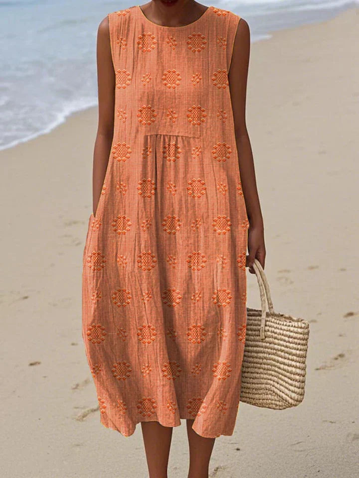 Natalie | Sleeveless Midi Dress