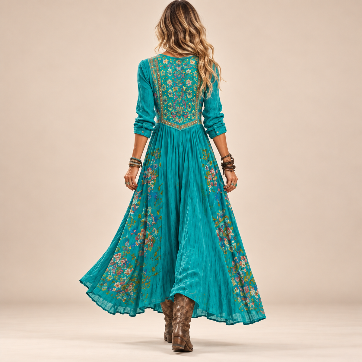 Evelyn | Elegant Bohemian Maxi Dress
