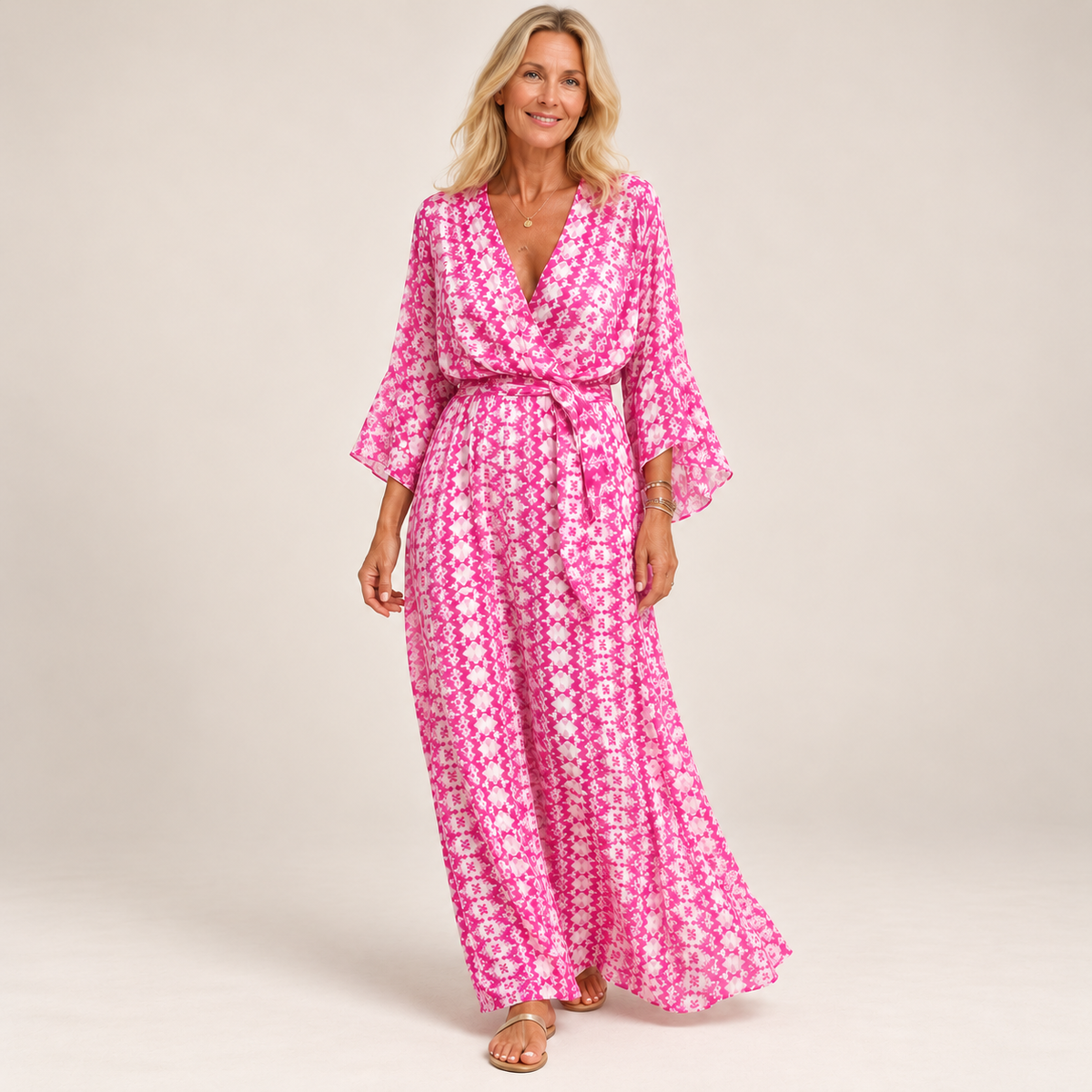 Calla | Bohemian Print Maxi Dress