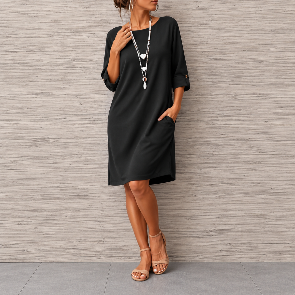 Odette | Tummy-Concealing Midi Dress
