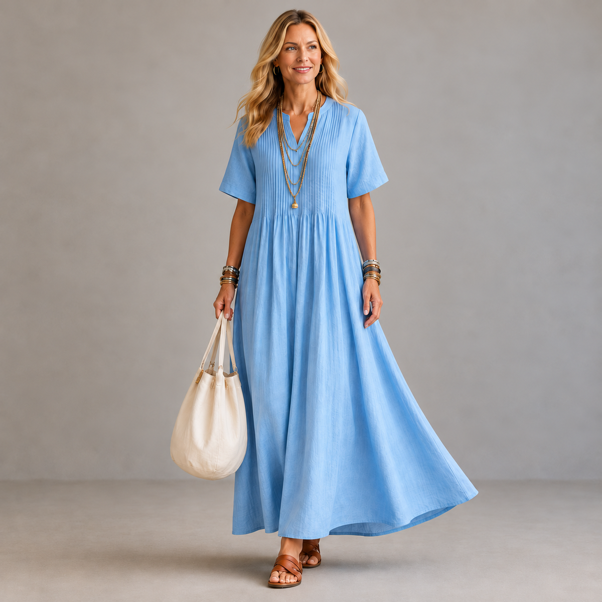 Nathalia | Pleated Dress
