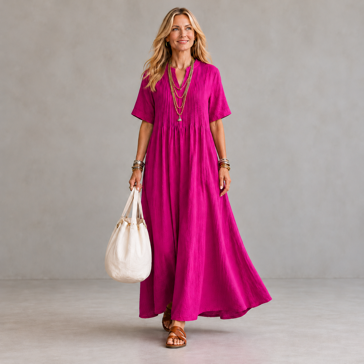 Nathalia | Pleated Dress