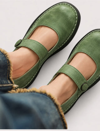 Janina | Cushioned Comfort Shoes - Green