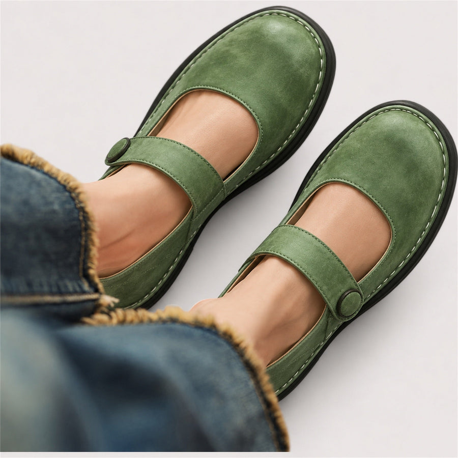 Janina | Cushioned Comfort Shoes - Green