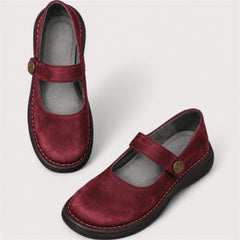 Janina | Cushioned Comfort Shoes - Red