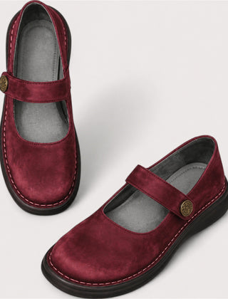 Janina | Cushioned Comfort Shoes - Red