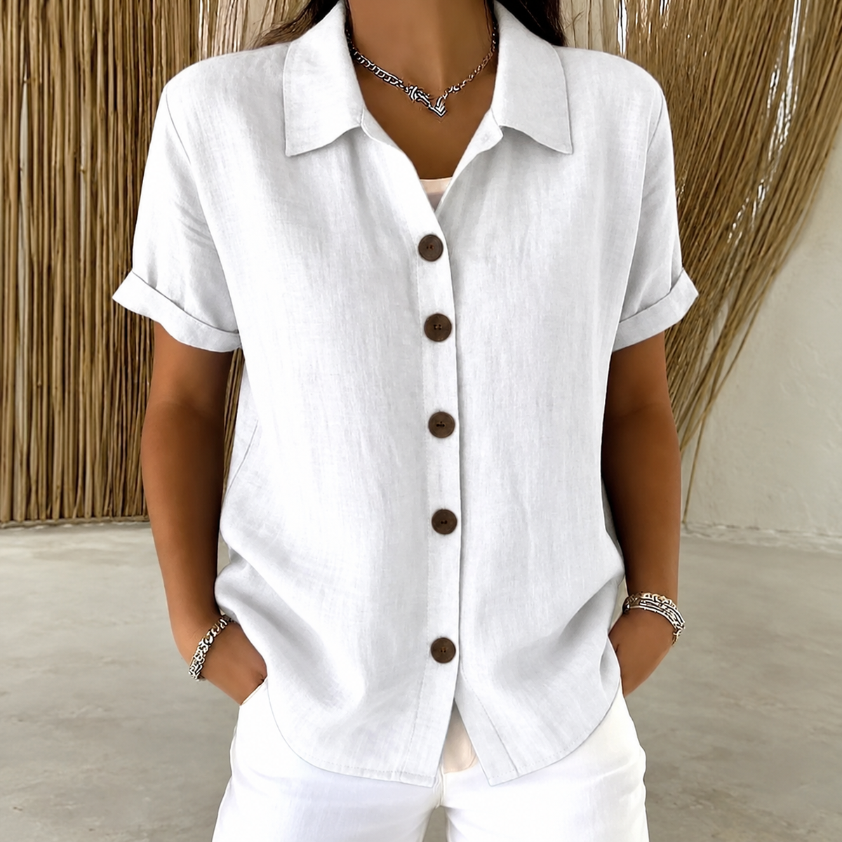 Daphne | Relaxed Button-Front Shirt