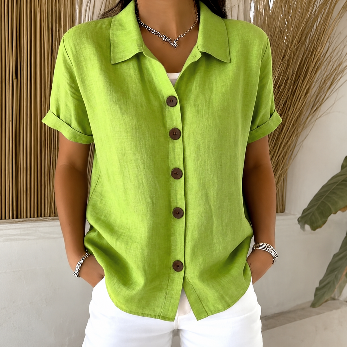 Daphne | Relaxed Button-Front Shirt