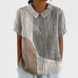 Lana - Shirt with Abstract Dots and Lines