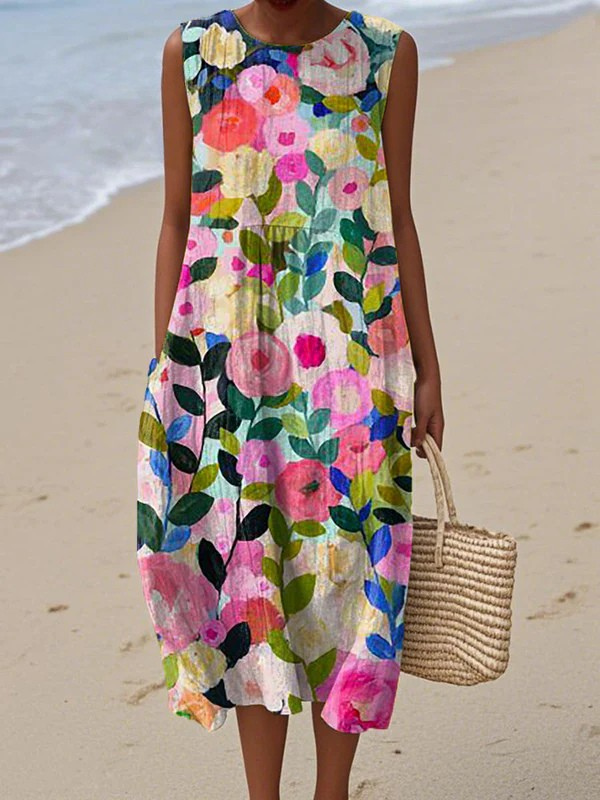 Paisley | Floral Midi Dress