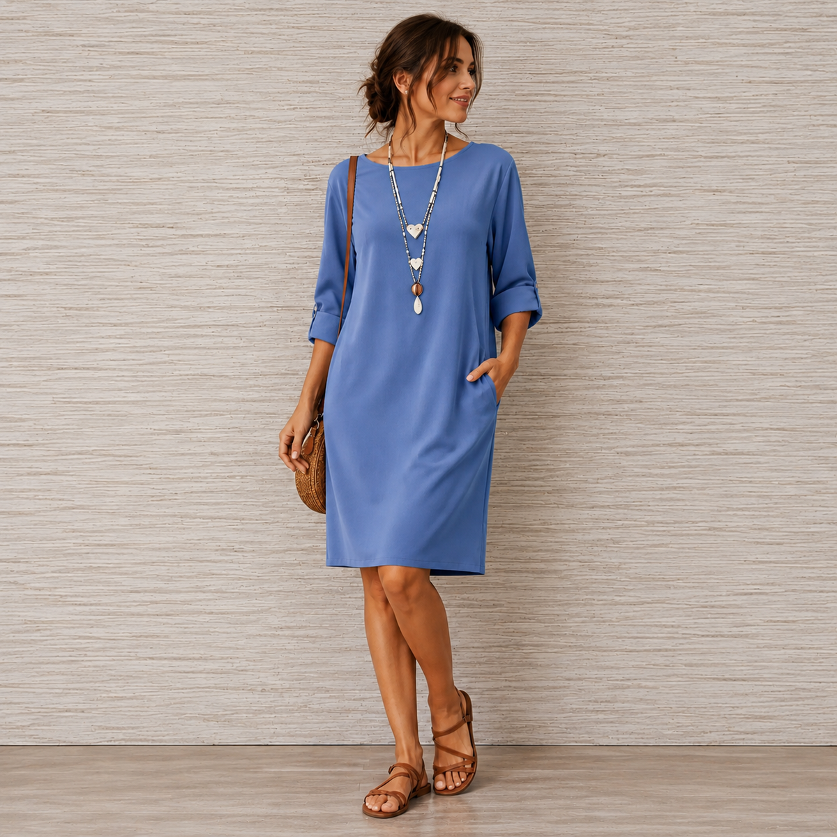 Odette | Tummy-Concealing Midi Dress