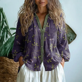 Wena | Linen Button-Down Blouse