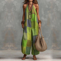 Maelys Relaxed Coastal Jumpsuit in green