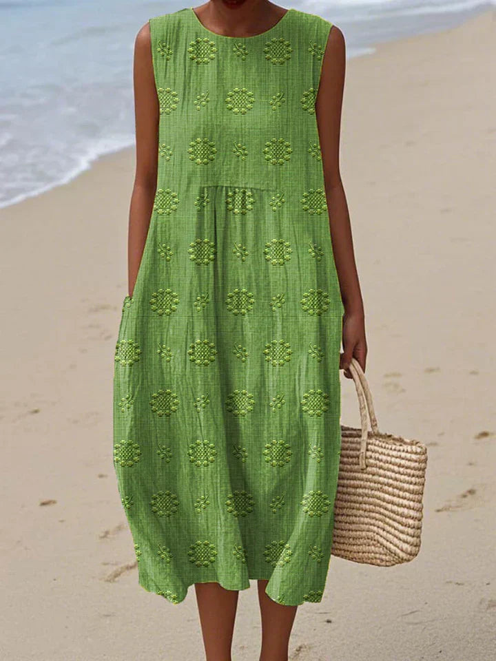 Natalie | Sleeveless Midi Dress